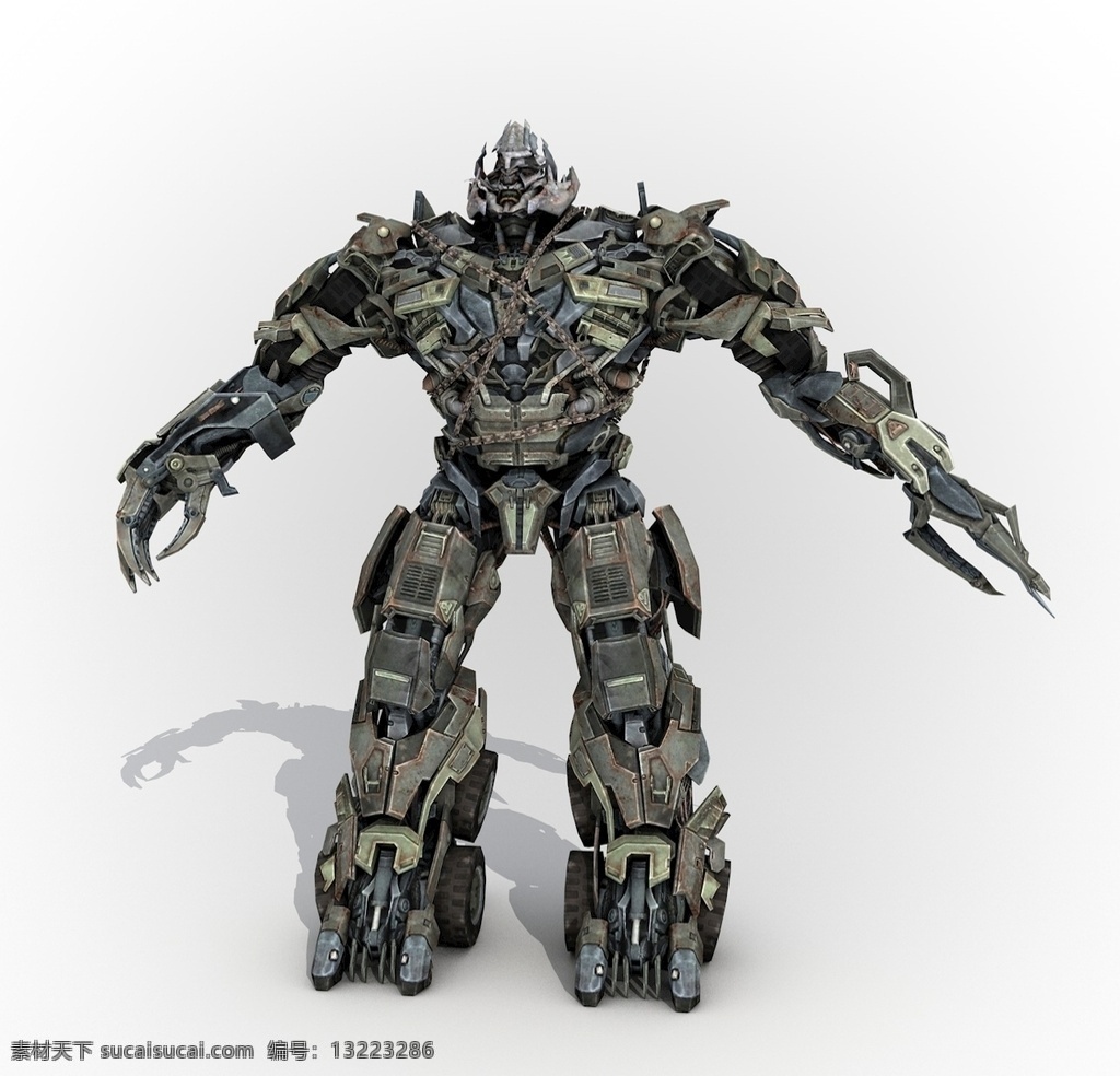 威震天模型 变形金刚 变形金刚ii 变形金刚i 威震天 3d建模 3d人物模型 机械模型 汽车人造型 汽车人 c4d 3d设计 3d作品