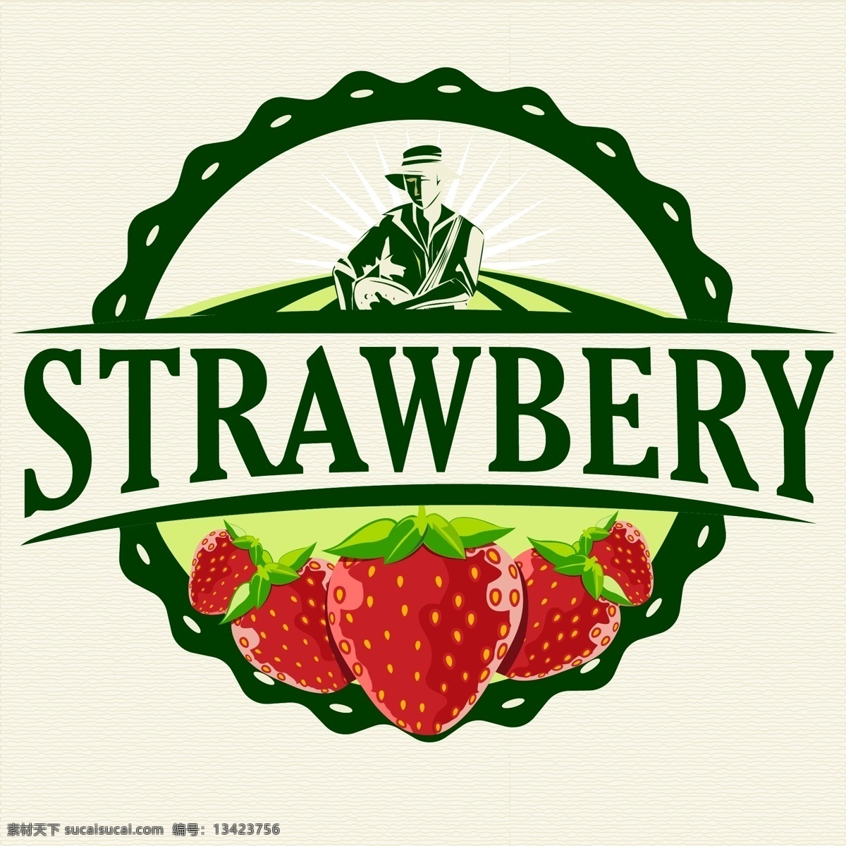 草莓 罐头 英文 农场 天然 水果 矢量水果 标签 标牌 欧美 边框 商标 图标 贴牌 不干胶设计 自然 绿色 美食 美味 矢量集 餐饮美食 生活百科