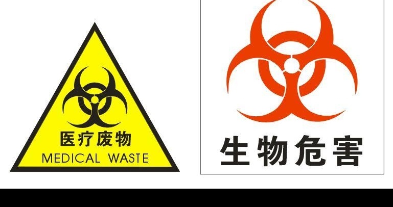 标识 生物危害 医疗废物 标志 矢量 标识标志图标 公共标识标志 矢量图库