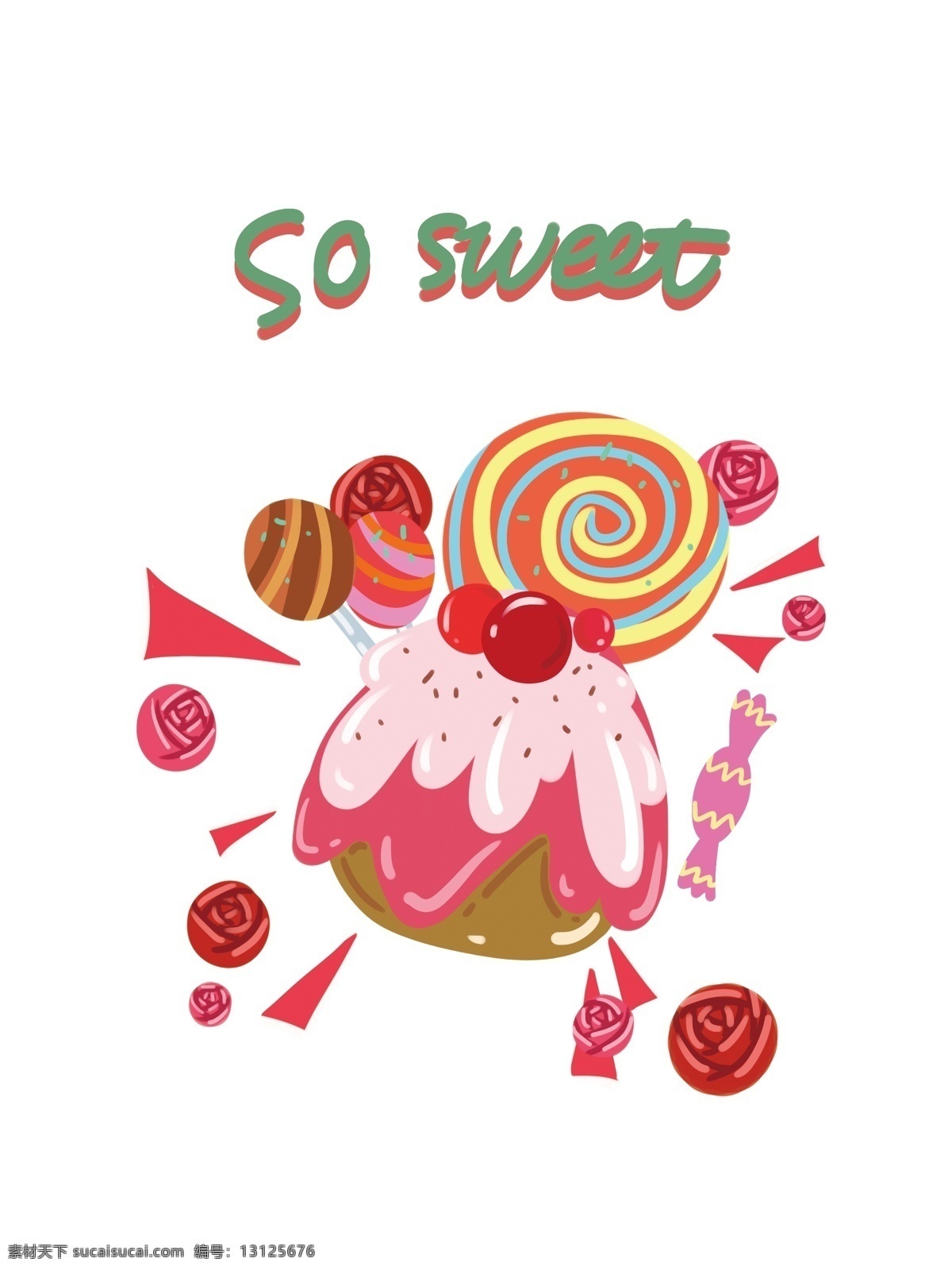 帆布 袋 包装 甜品 下午 茶 系列 可爱 卡通 帆布袋 下午茶 蛋糕 棒棒糖 糖 文案 粉红 小清新