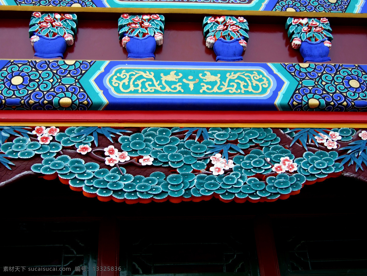 彩绘 建筑绘制 浮雕 木雕 旅游摄影 国内旅游 摄影图库