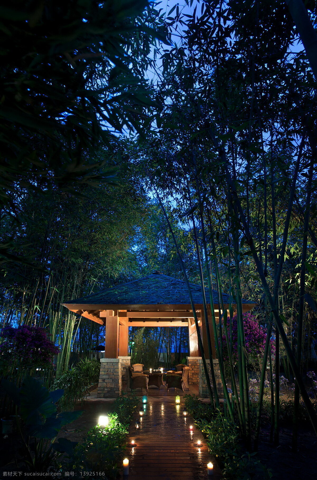 欧式 亭 别墅花园 建筑园林 夜景 园林建筑 园林景观 欧式亭 观景亭 家居装饰素材