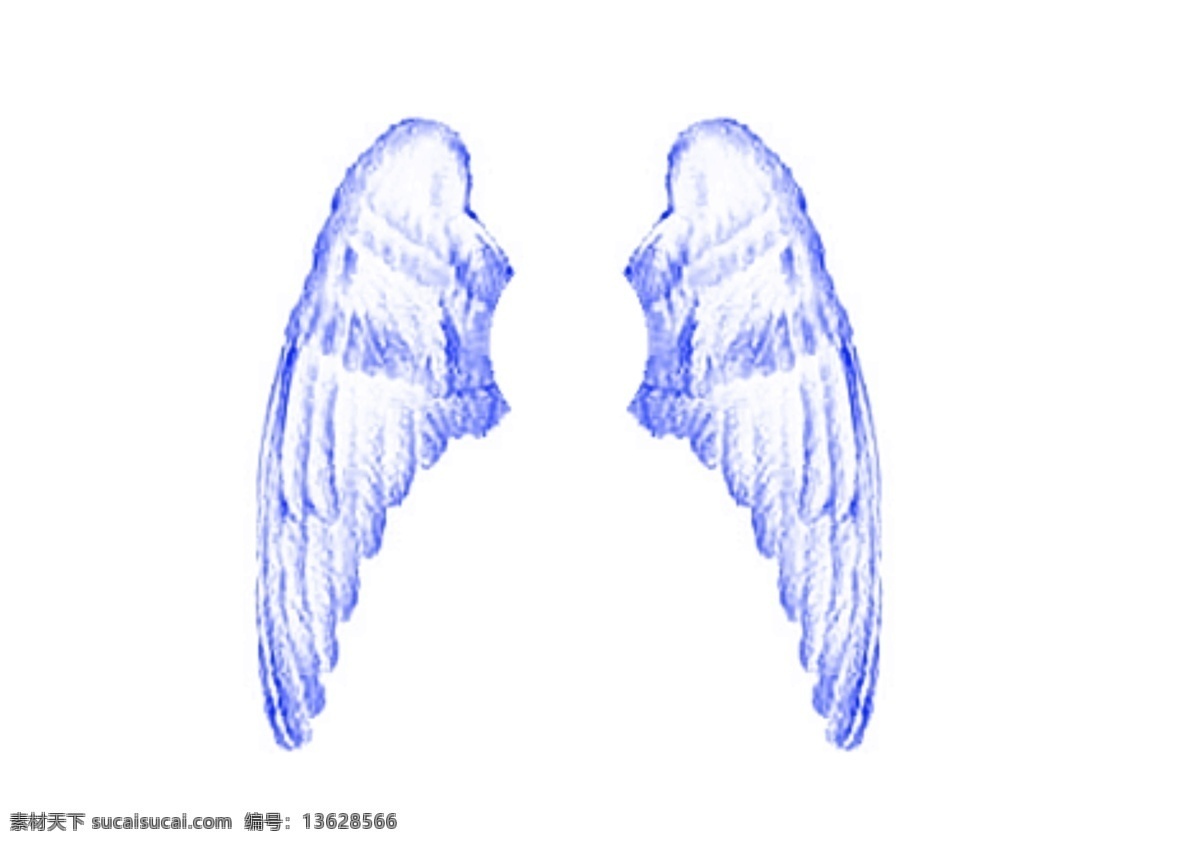 翅膀 分层 高清 广告设计模板 蓝色 天使 天使翅膀 模板下载 羽毛 源文件 psd源文件