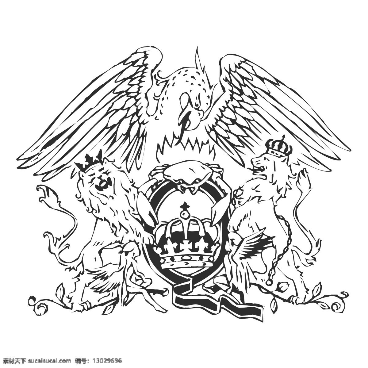 女王 嵴 校徽 校徽是免费的 psd源文件 logo设计