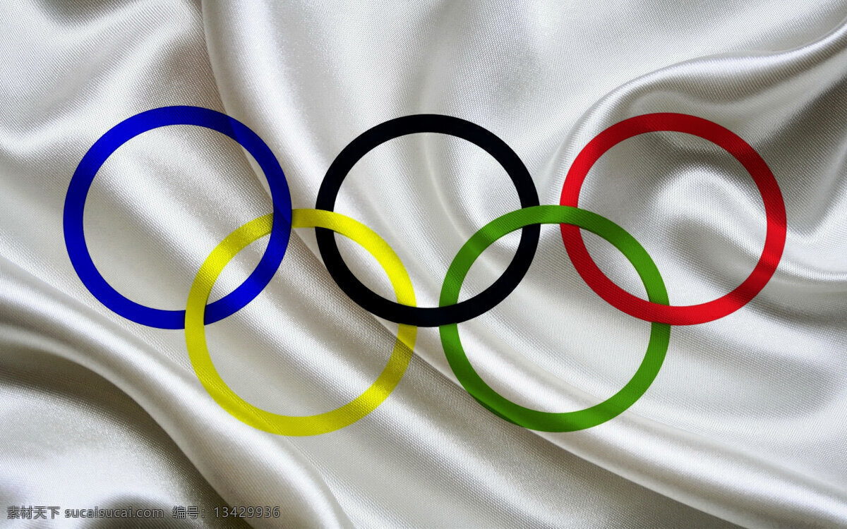 奥运五环 奥运 五环 体育 运动 白色 丝绸 设计素材 底纹边框 背景底纹