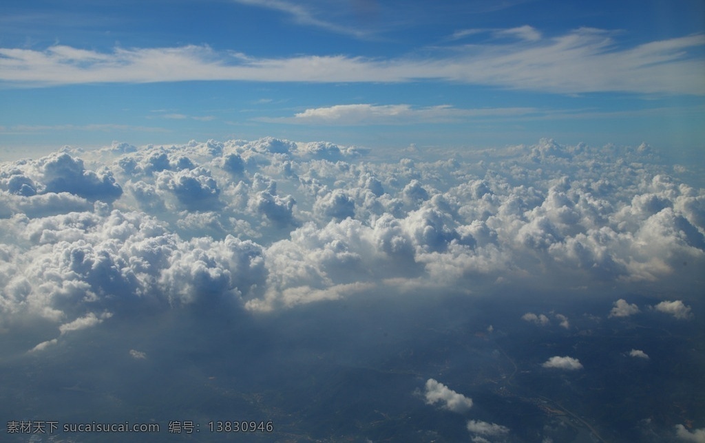 云层景观 云 天空 蓝天 云海 浮云 青空 自然风景 自然景观
