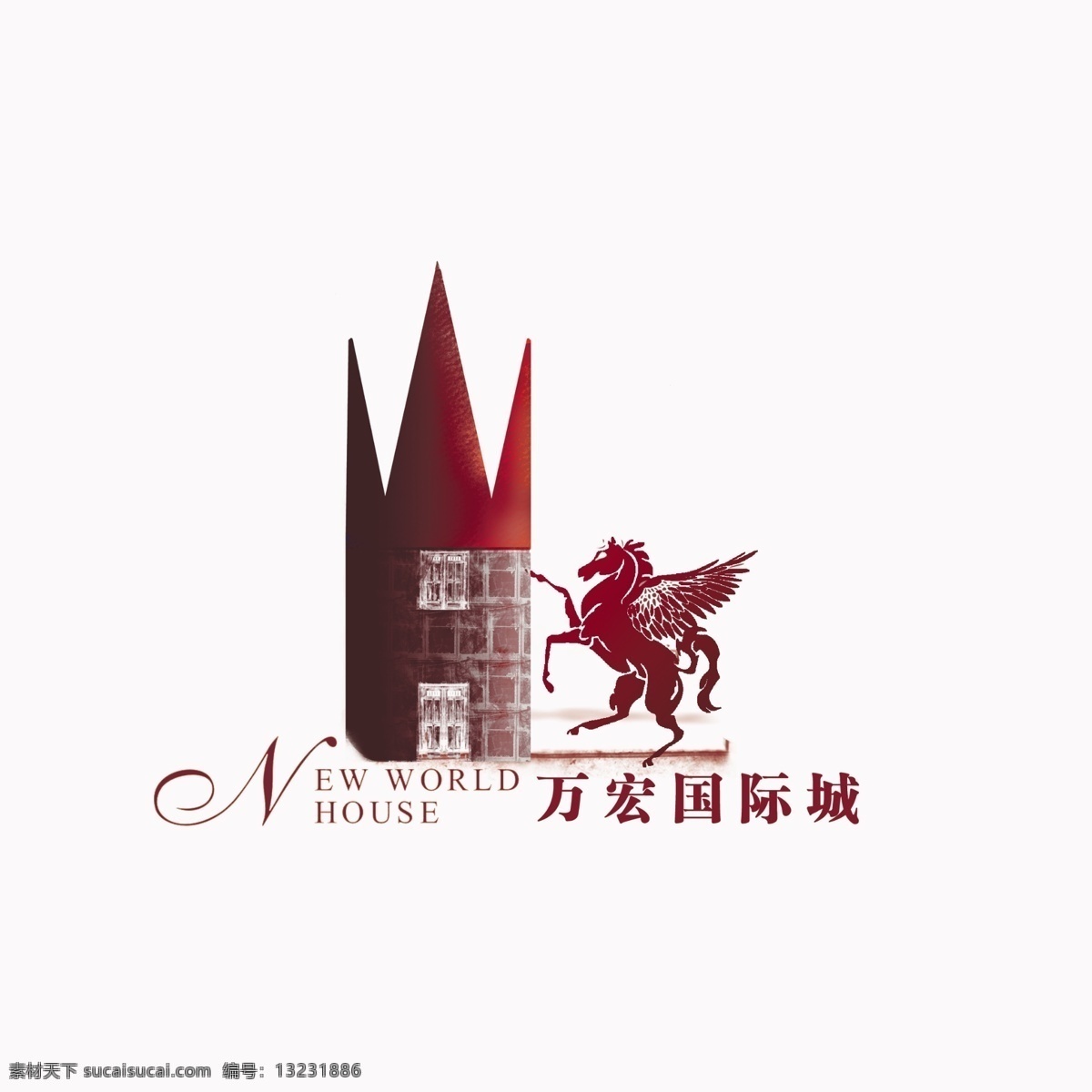 房地产 logo 城堡 飞马 欧式风格 原创设计 其他原创设计