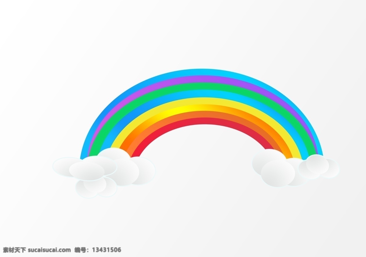 五颜六色的 色彩鲜艳 教育 彩虹桥 卡通彩虹 手绘彩虹 插画彩虹