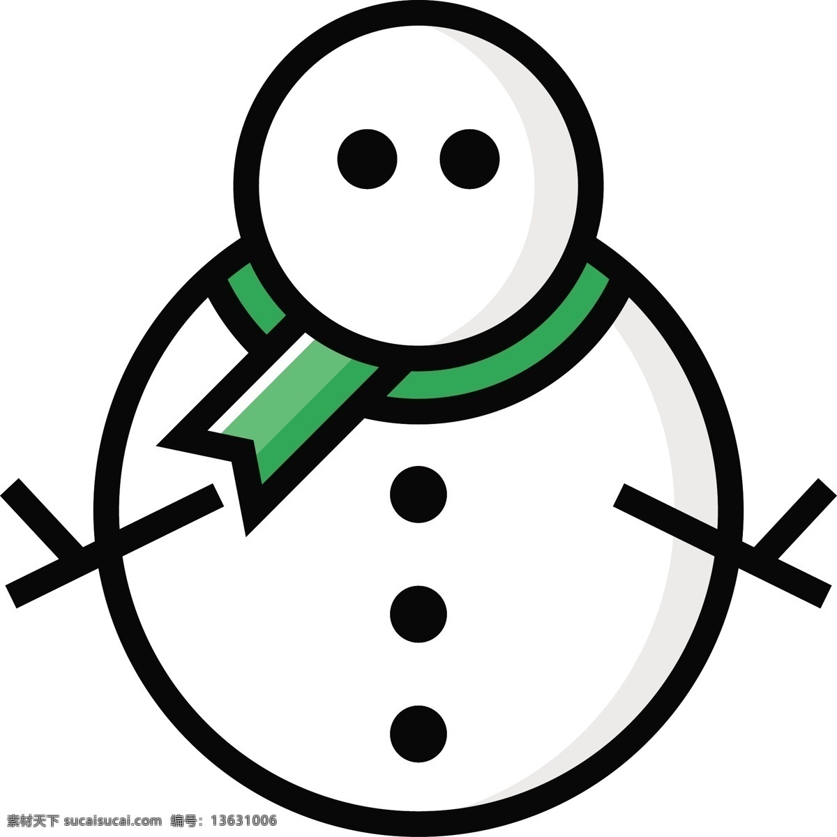 可爱 圣诞 icon 图标 填充 线性 扁平 手绘 单色 多色 简约 精美 圆润 方正 立体 人物 圣诞节 雪花 雪人