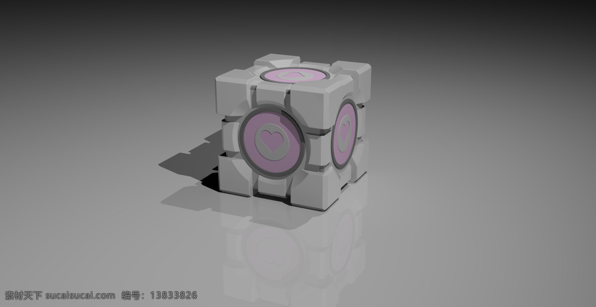 光圈 科技 加权 同伴 立方体 门户 portal2 孔径 3d模型素材 建筑模型