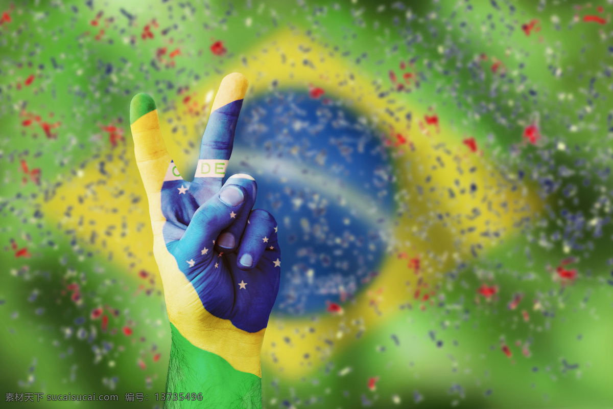 手势 世界杯 标志 胜利 足球 巴西 体育运动 生活百科