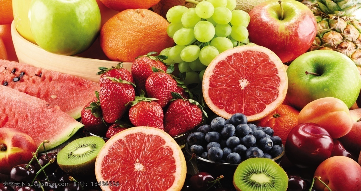 水果堆 水果类 各类水果 水果展板 水果设计 分层