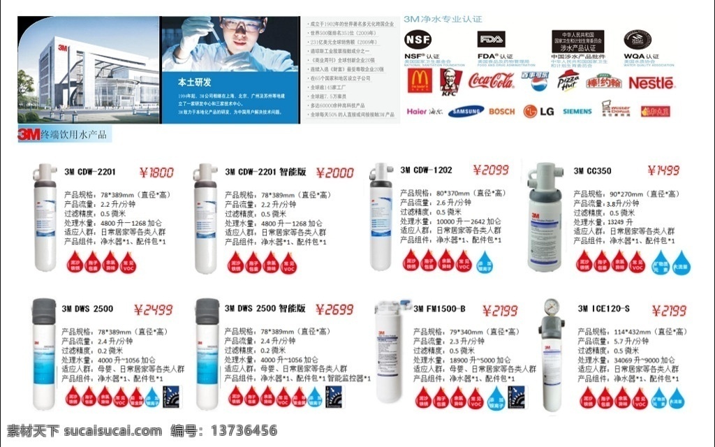 3m产品目录 目录 3m 产品 净水器 进水 菜单菜谱 pdf