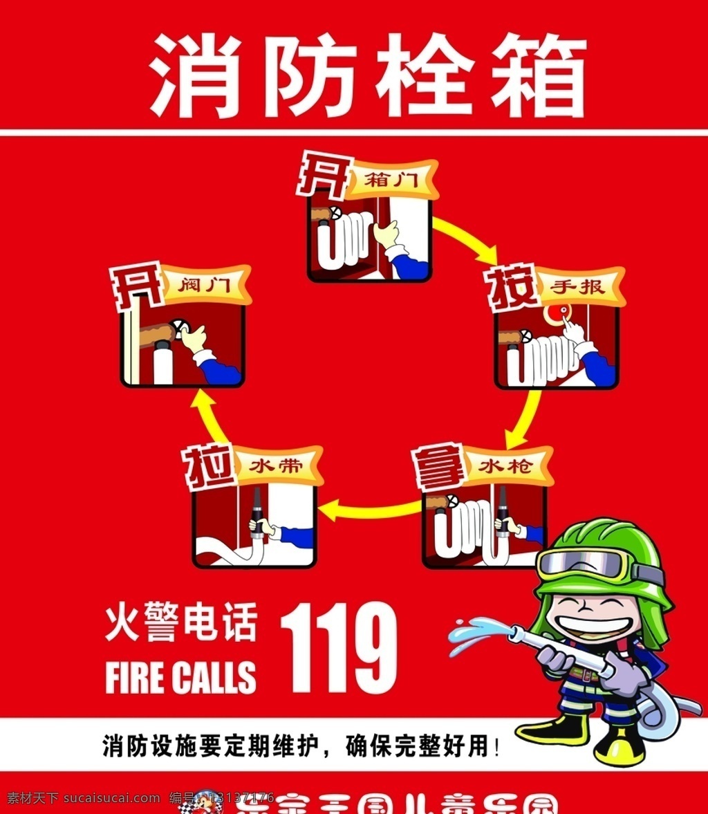 游乐场消防栓 消防栓 商场消防栓 幼儿园消防栓 学校消防栓 室内广告设计