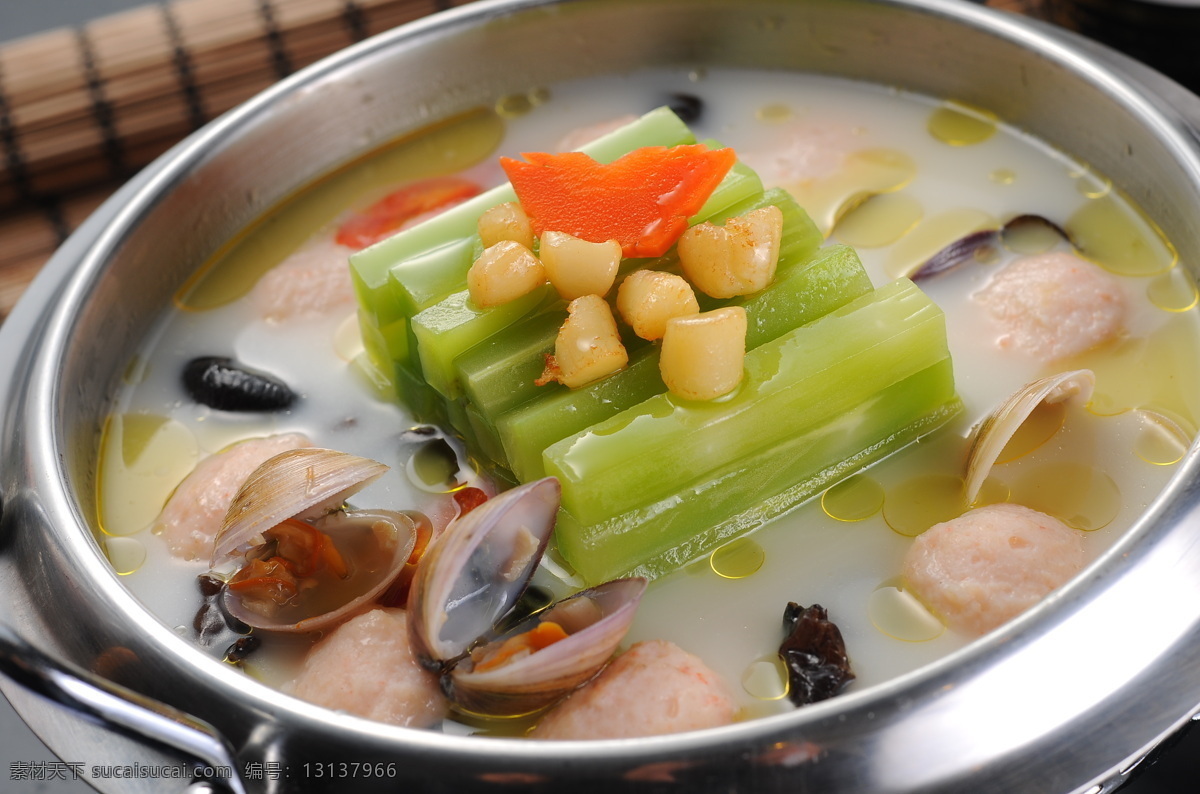 海鲜蔬菜汤 汤 美食 中餐 海鲜 美味 餐饮美食 传统美食