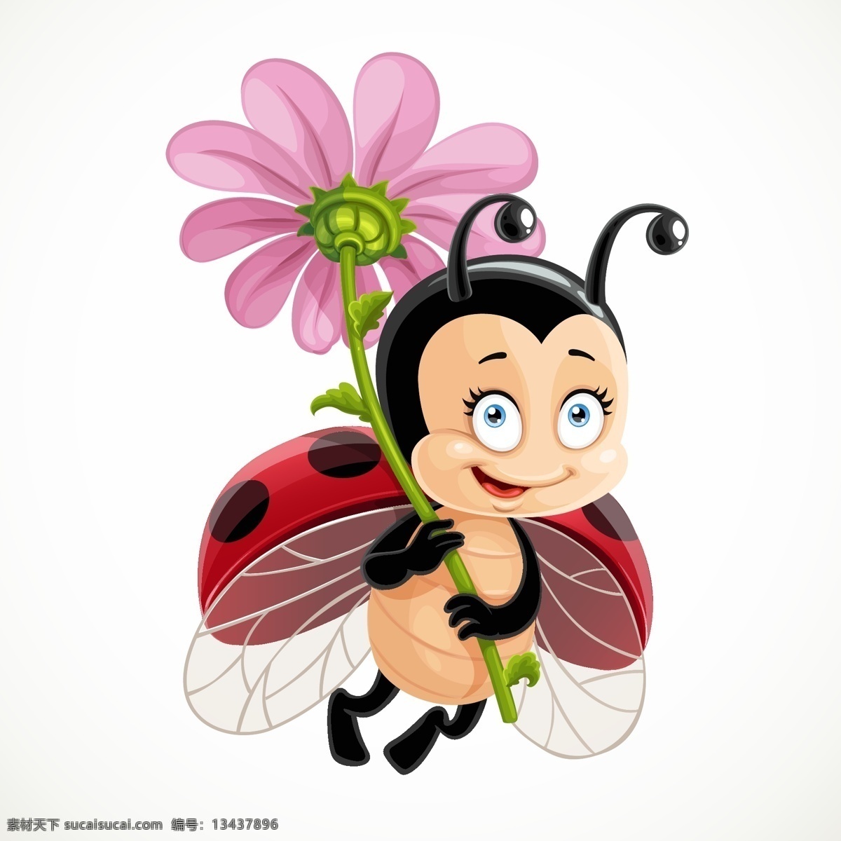 卡通瓢虫 瓢虫 可爱 卡哇伊 昆虫 卡通动物生物 卡通设计