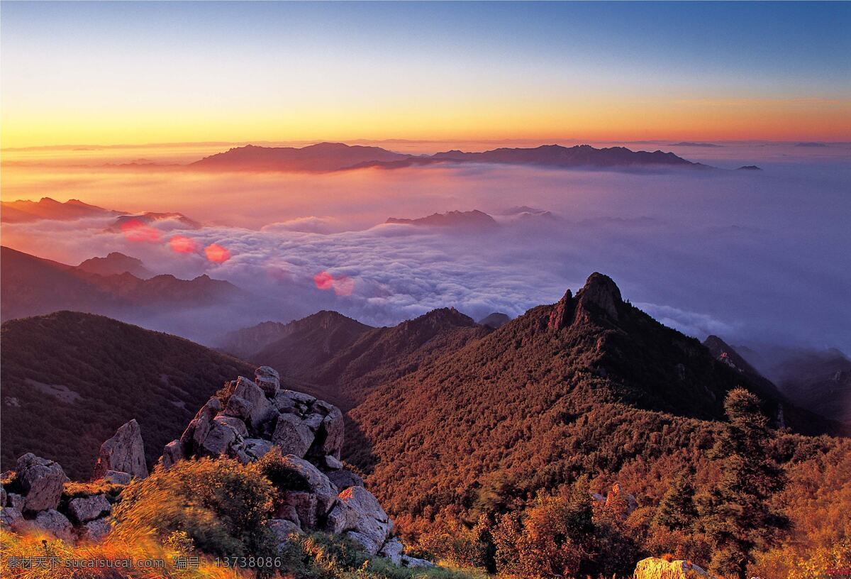 日出 大场景 山 唯美 风景 美丽景色 云海 朝霞 晚霞 奇观 宏伟 自然景观 风景名胜