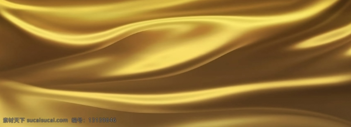明黄 色 丝绸 布料 banner 背景 明黄色