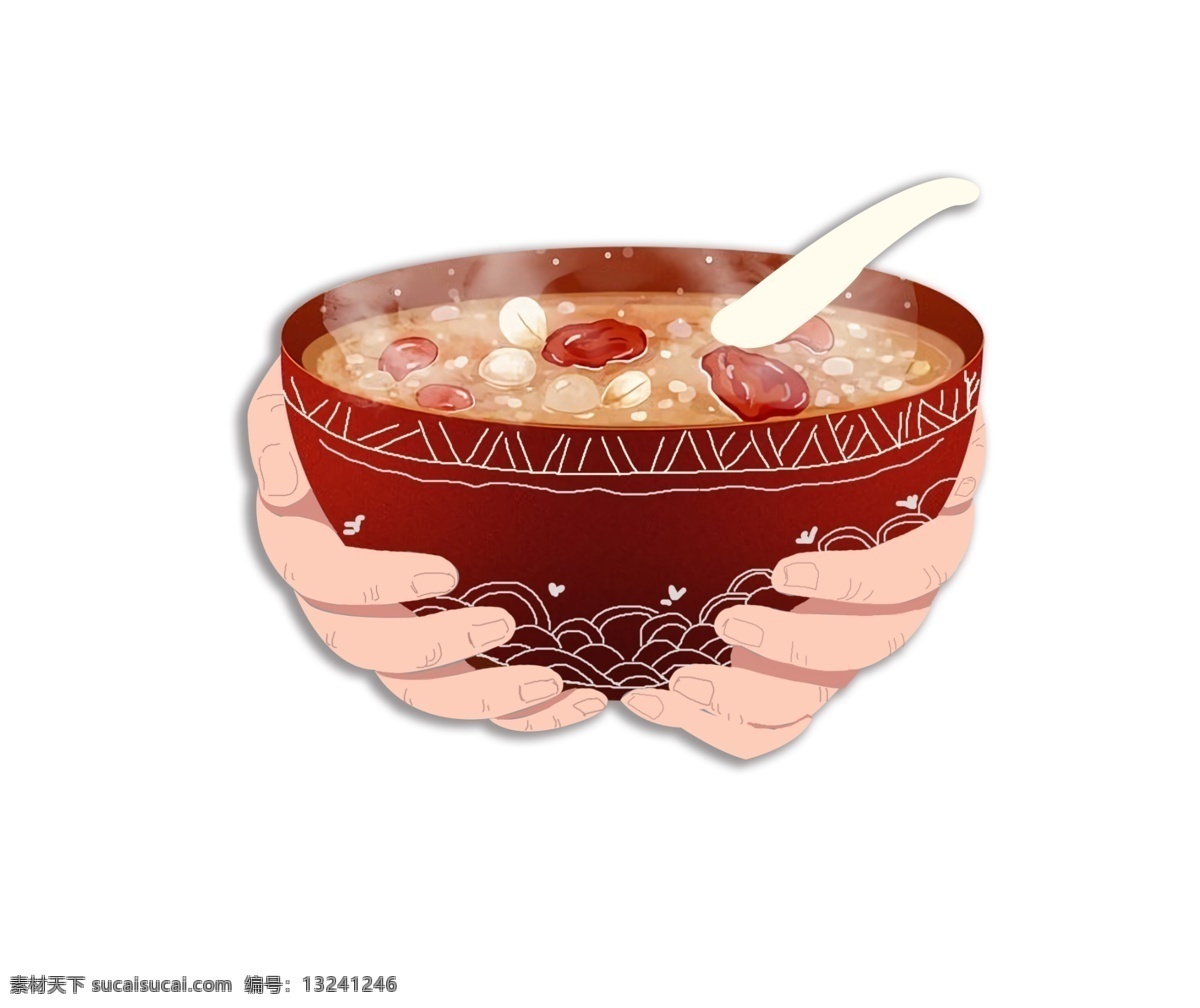 2018 年 腊八节 腊八粥 手捧腊八粥 粥 五谷杂粮粥 五谷杂粮 杂粮粥 腊八