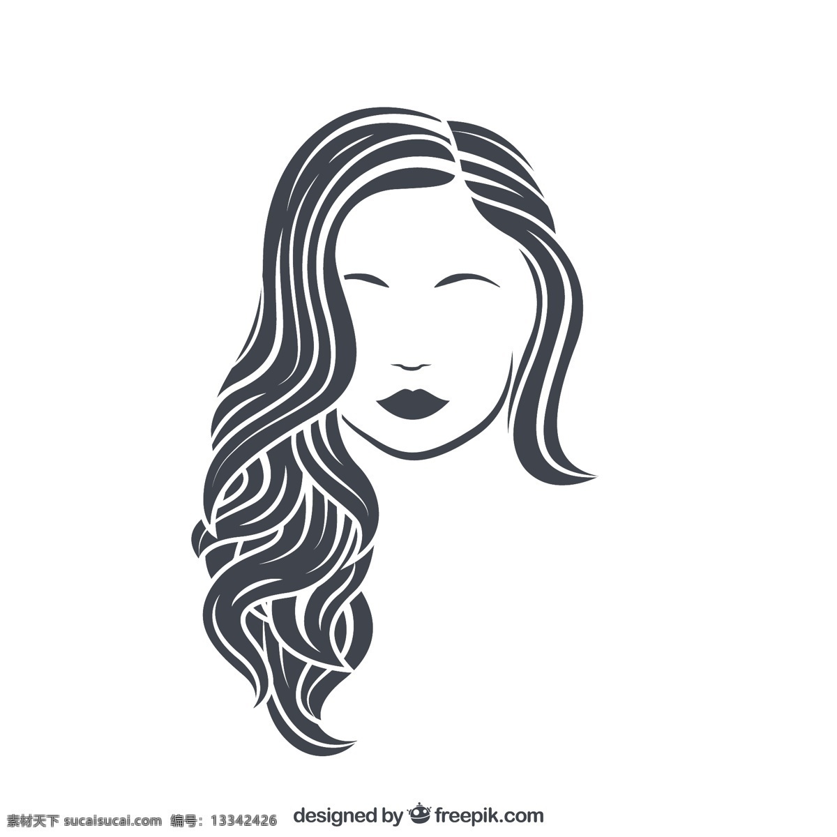 女人的特点 头发 美女 脸 女 女人的头发 美丽 女人的脸 女人味 特征 白色