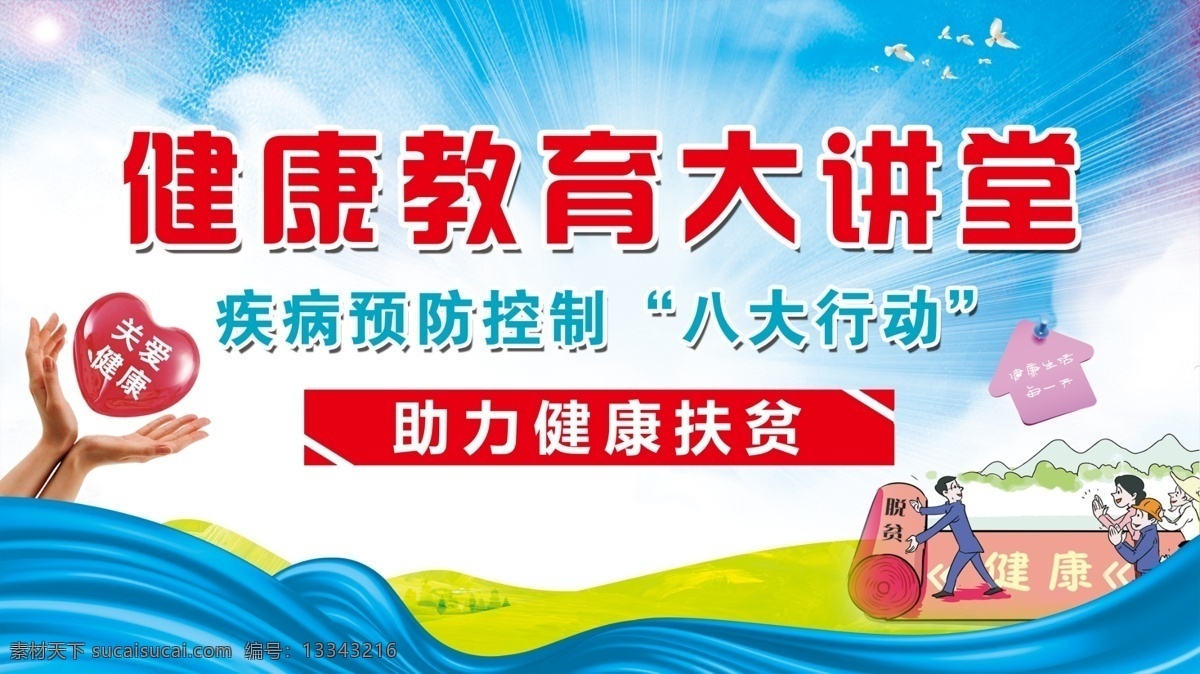 健康教育 大讲堂 疾病预防 健康扶贫 八大行动 健康宣传