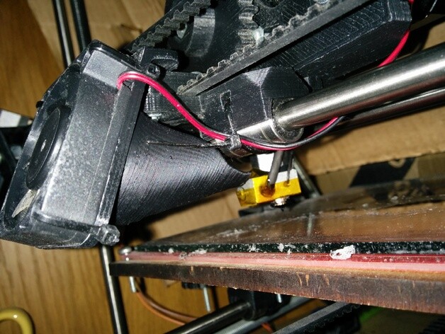 x 车厢 热 端 风扇 安装 mm prusa 孟德尔 i2 3d打印模型 3d 打印 模型 40mm 风机安装 hotend 热端 热端体 j头 过热