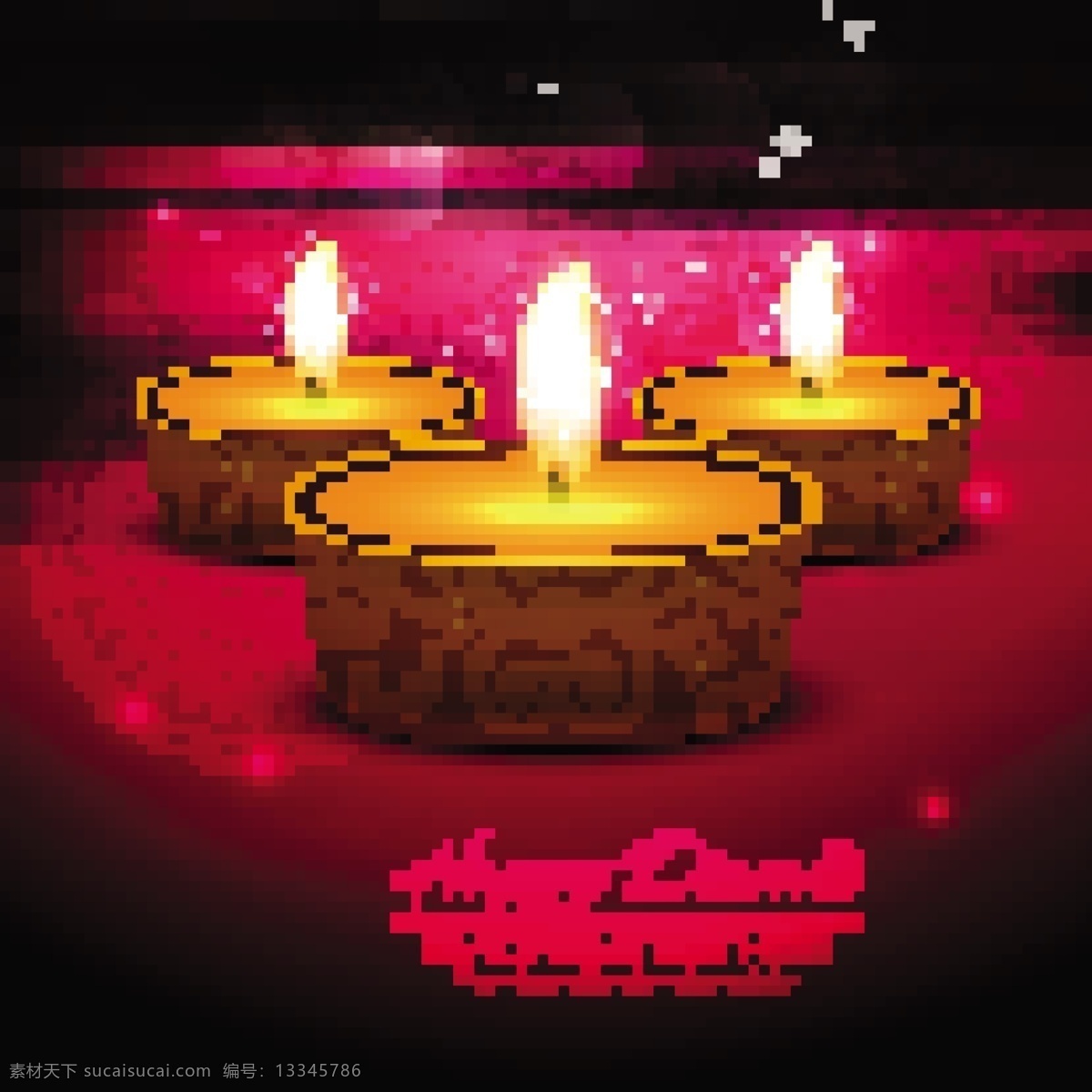 三 蜡烛 美丽 红色 背景 庆祝 排 灯节 背景光 排灯节 快乐 灯 印度 庆典 宗教节日 假日 火焰 装饰 灯光 年 文化 传统的问候