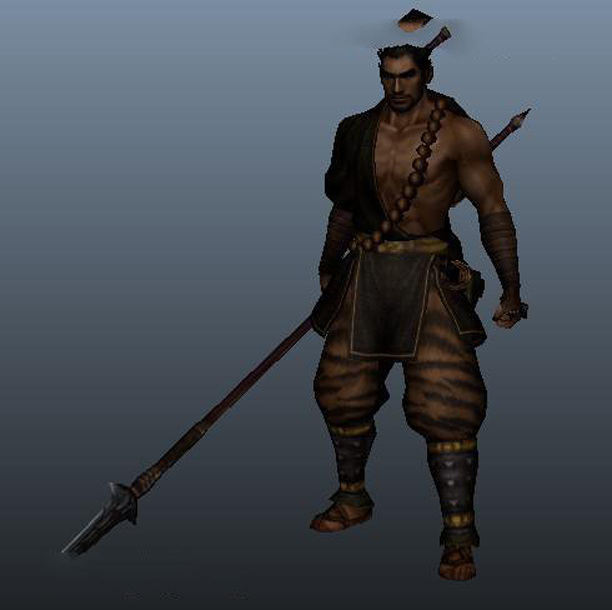 古代 战士 模型 人物 士兵 游戏 3d模型素材 游戏cg模型
