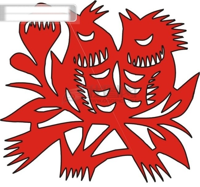 窗花 白色