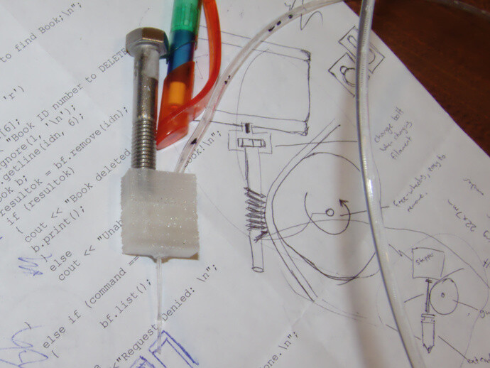 螺栓丝机 3d打印模型 3d 打印 模型 螺栓 冷端 馈线 reprap stl 灰色