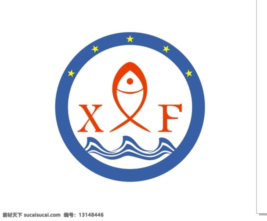 海鲜 餐厅 logo 海鲜logo 餐厅标识 鱼 xflogo logo设计