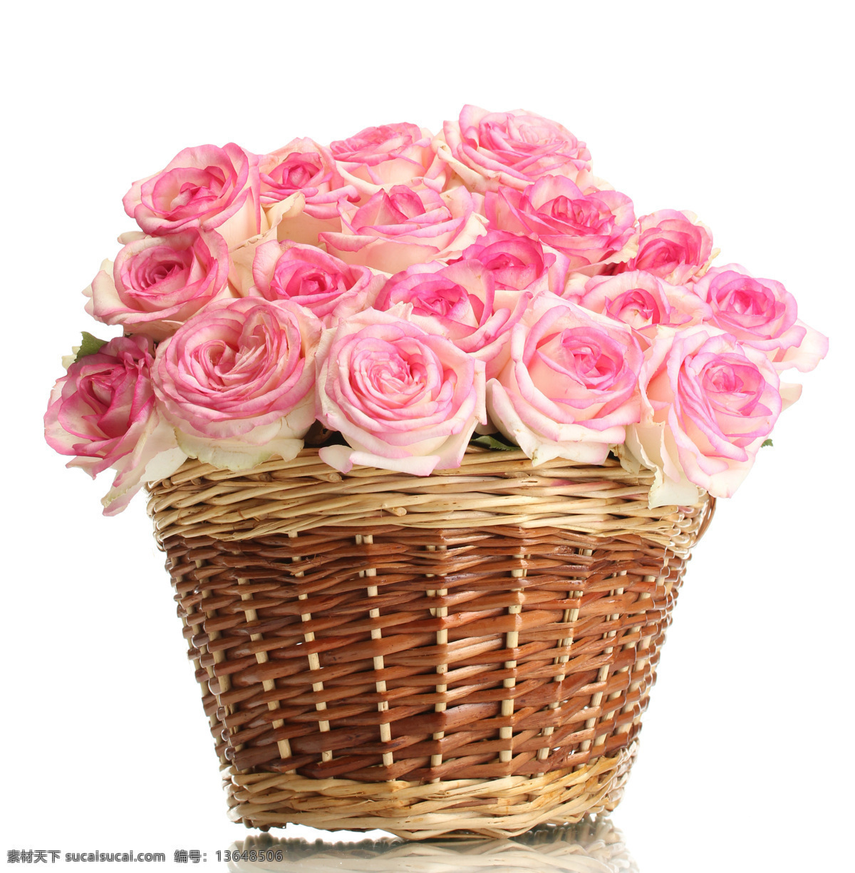 篮子 里 鲜花 玫瑰花 粉红玫瑰 花篮 美丽鲜花 花卉 美丽花朵 花草树木 生物世界