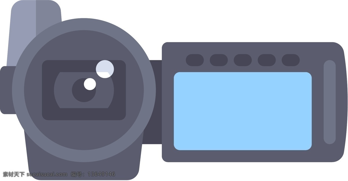 用品 icon 图标 线性 扁平 手绘 单色 多色 简约 精美 可爱 商务 圆润 方正 立体 相机 录像机