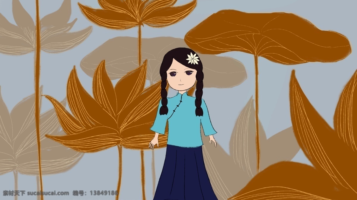 民国 学生装 女生 学生 女孩 复古