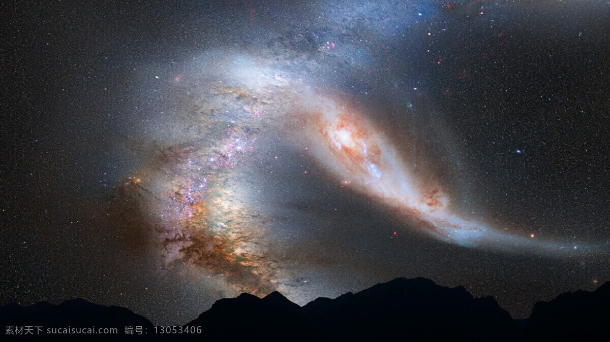 星空 星河 夜晚 宁静 星星 星群 自然 自然景观 自然风景