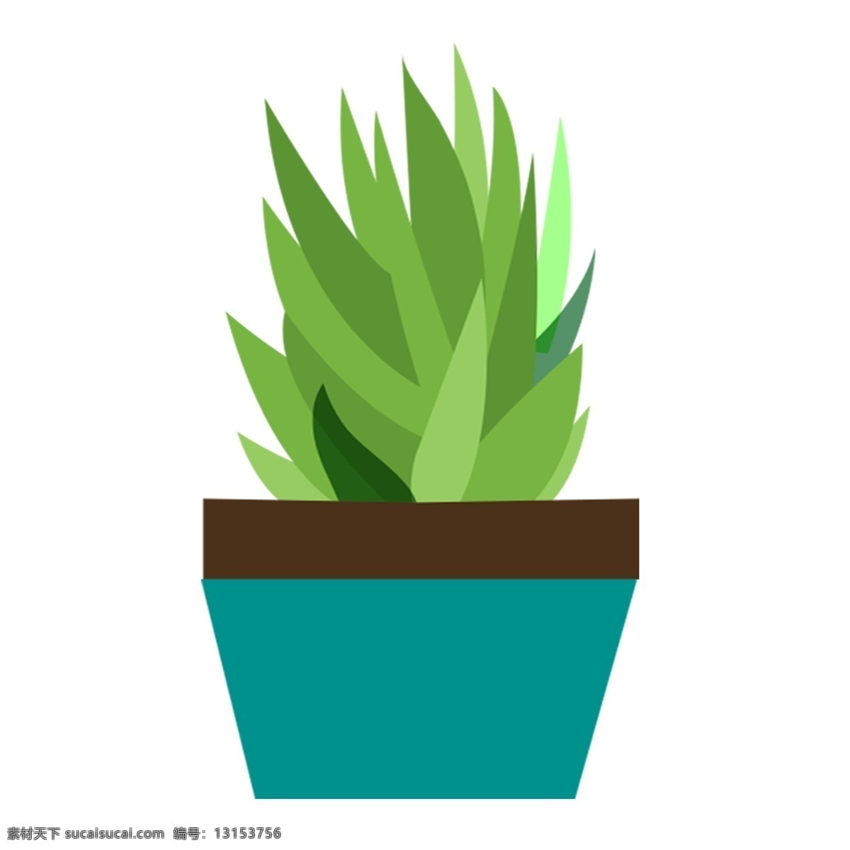 小 清新 盆栽 绿色植物 植物 绿色 卡通 彩色 小清新 创意 手绘 绘画元素 现代 简约 装饰 图案