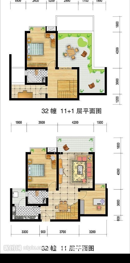 格式 户型 平面图 平面 效果图 矢量图库