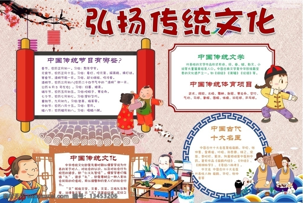 弘扬传统文化 传统文化 美德小报 创建文明城市 文明校园小报 文明校园 校园手抄报 文明 手抄报 手抄报模板 手抄报素材 小学生手抄报 文化艺术 doc