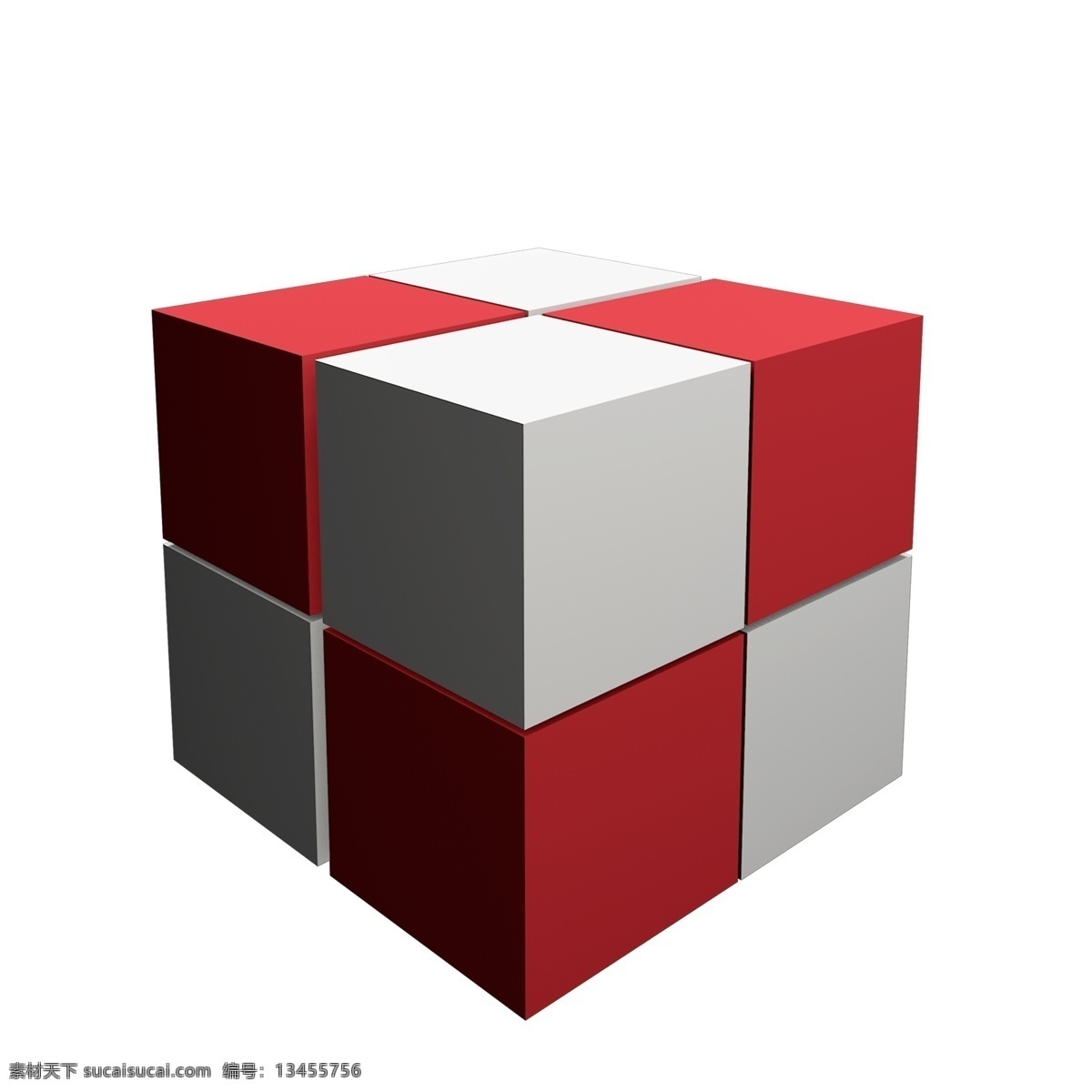 3d 正方体 矢量图 魔方 立体