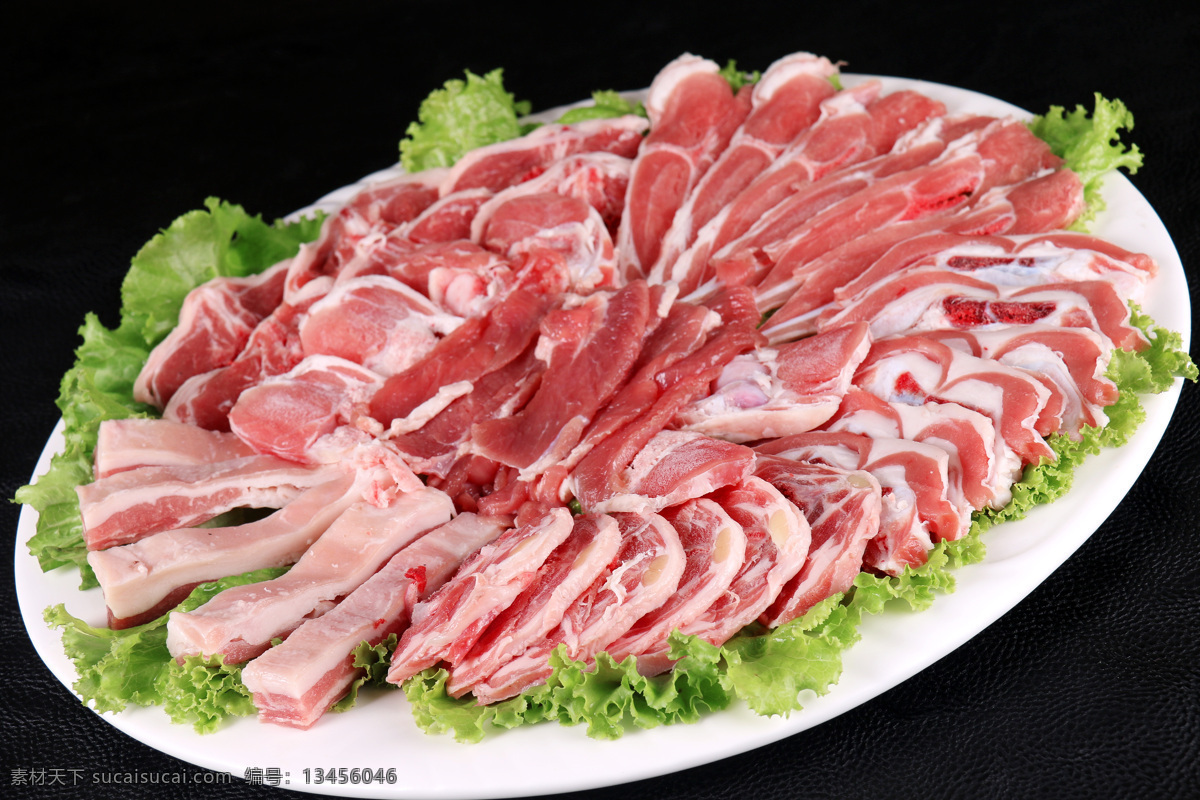 御品羊肉拼盘 涮羊肉 涮牛肉 火锅肉 餐饮美食 传统美食