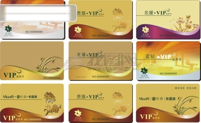 vip 卡 vip卡 花边 花纹 名片 模板 样板 名片卡 其他名片