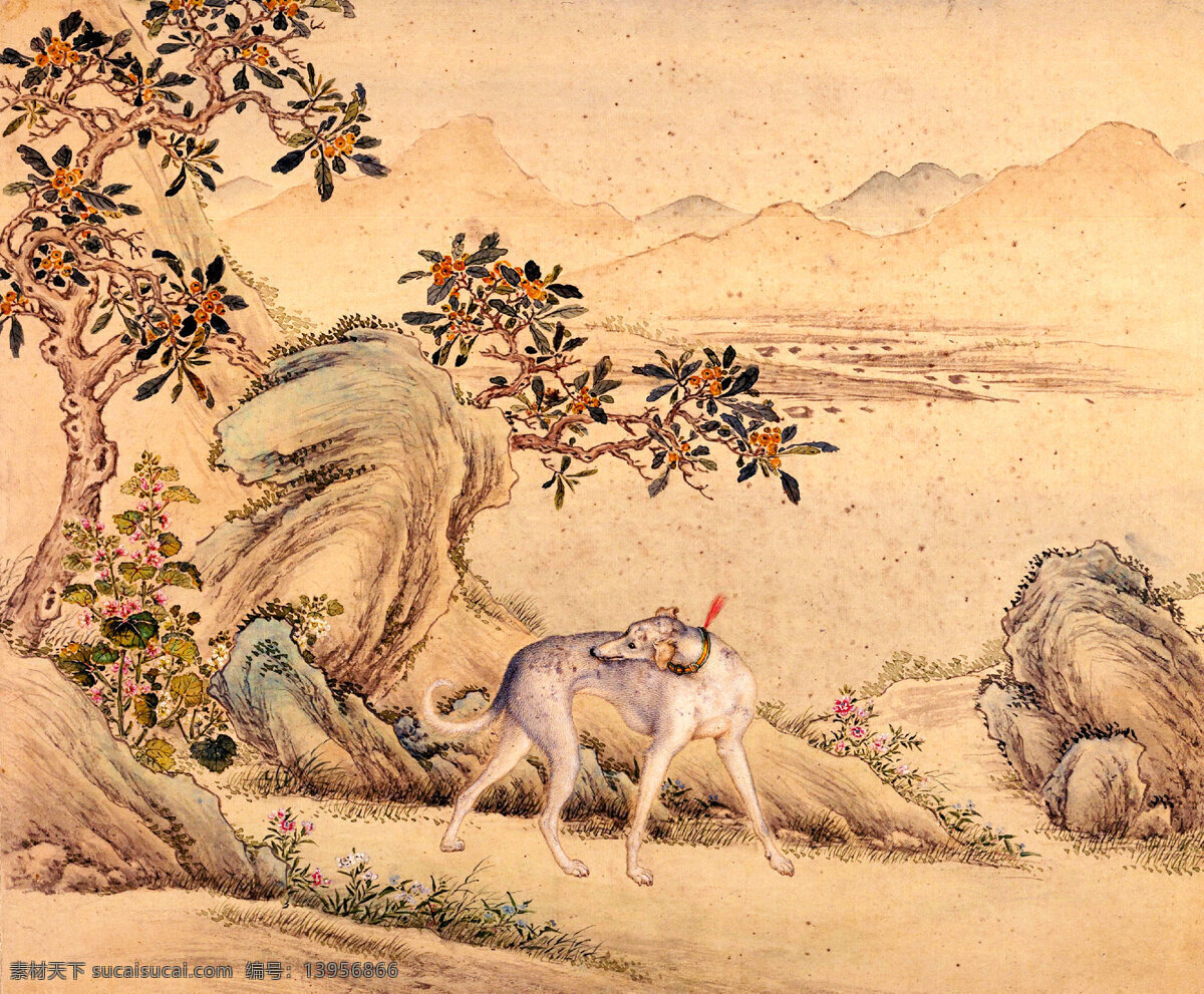 彩墨画 国画艺术 果树 花草 绘画 绘画书法 犬 山岭 骏犬 中国画 工笔重彩画 植物 江流 书法 印章 国画集38 文化艺术 装饰素材 雕刻 图案