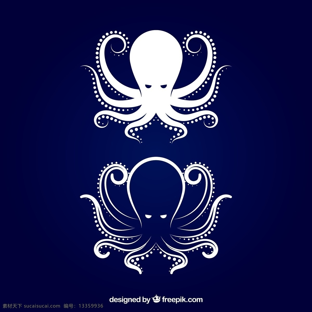 创意 章鱼 矢量 海洋动物 八爪鱼 矢量图 创意设计