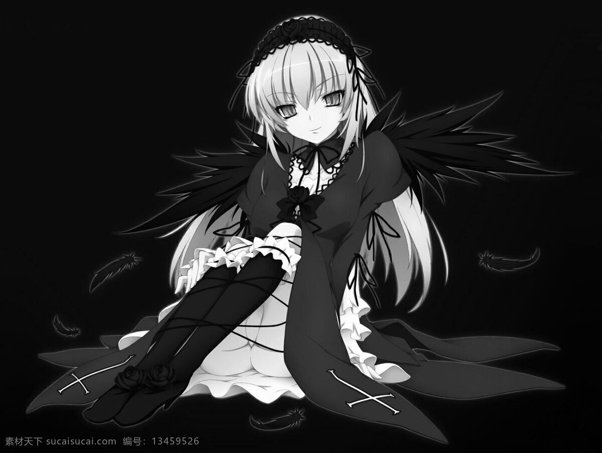 洋服 少女 动漫 袜子 卡通 可爱