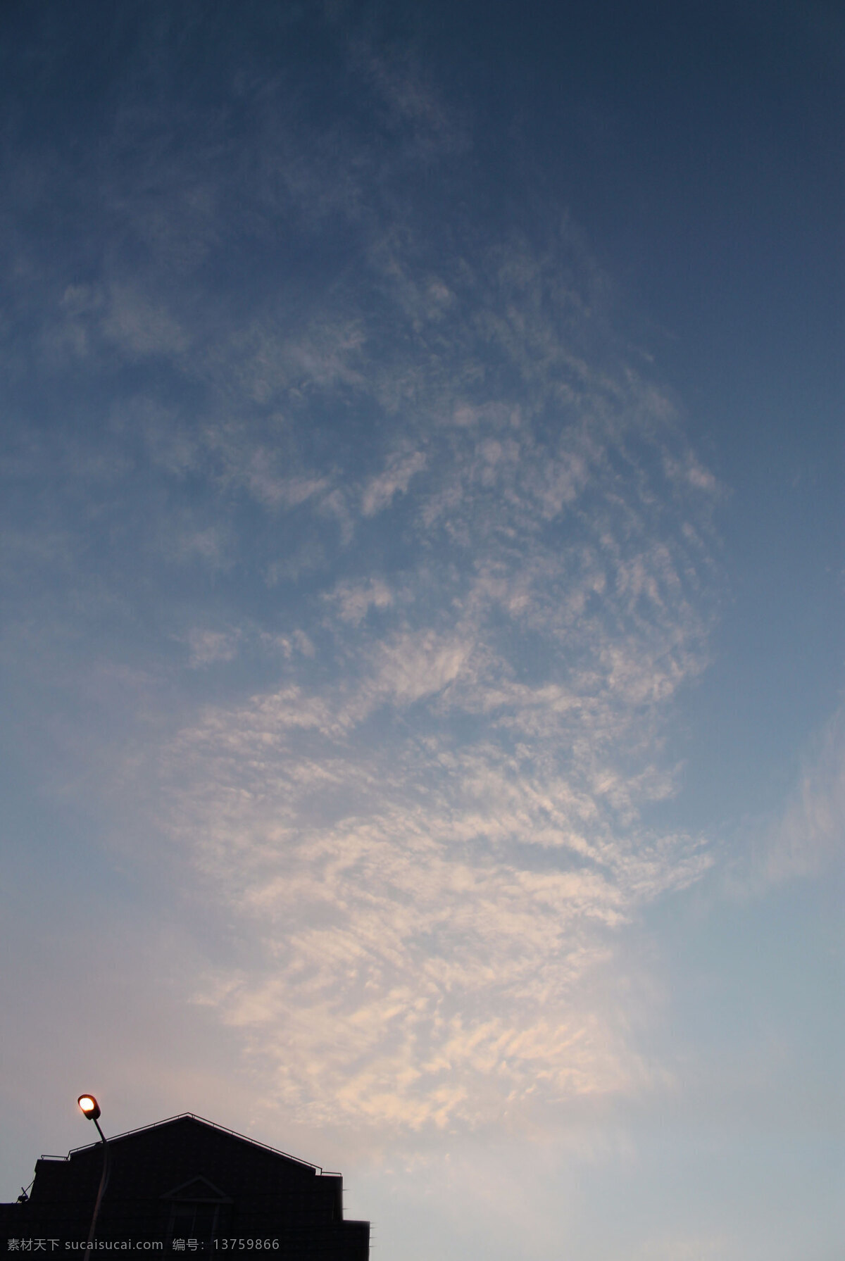 天空 剪影 路灯 晴朗 晚霞 自然风景 自然景观 psd源文件