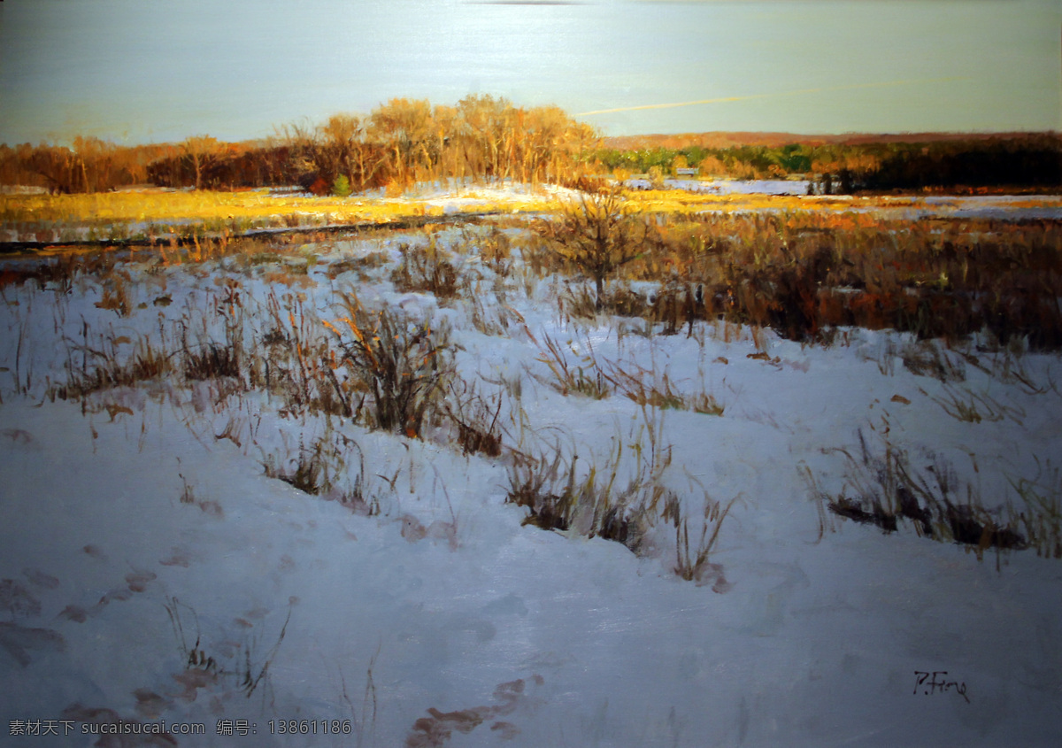 风景画 绘画书法 文化艺术 油画 装饰画 雪后 暖 阳 设计素材 模板下载 雪后暖阳 油画雪景 工艺画 家居装饰素材 山水风景画