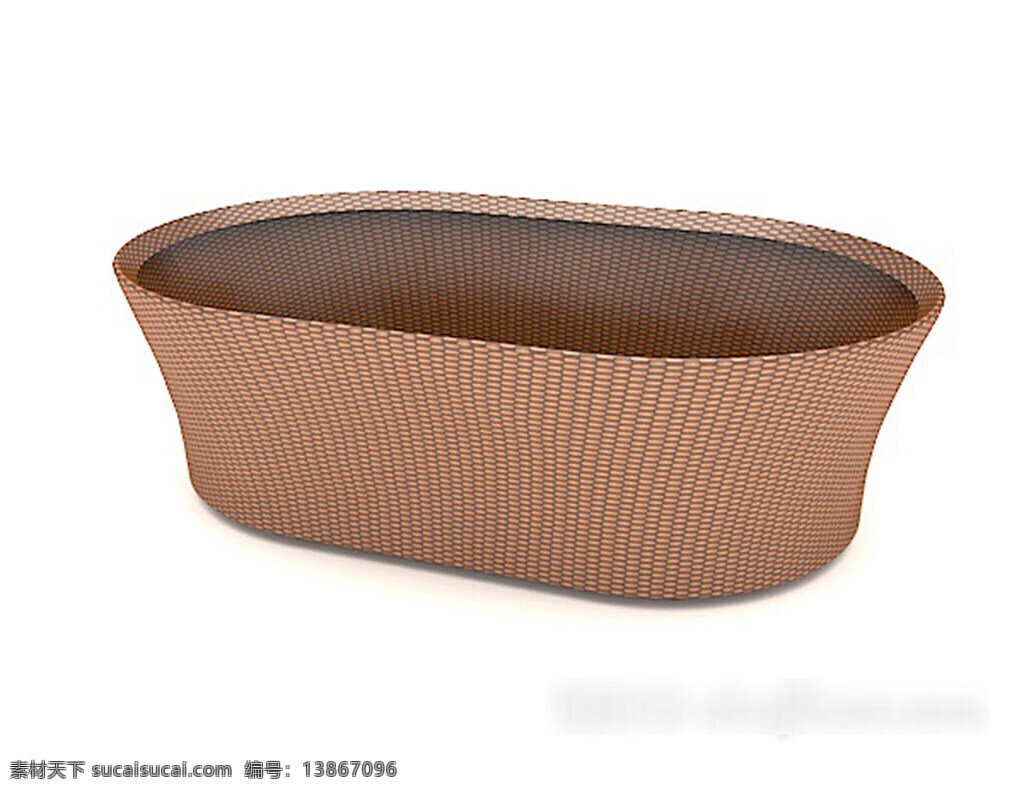棕色 木 篮 3d 模型 3d模型 3d模型下载 欧式风格 室内设计 现代风格 室内家装 中式风格模型