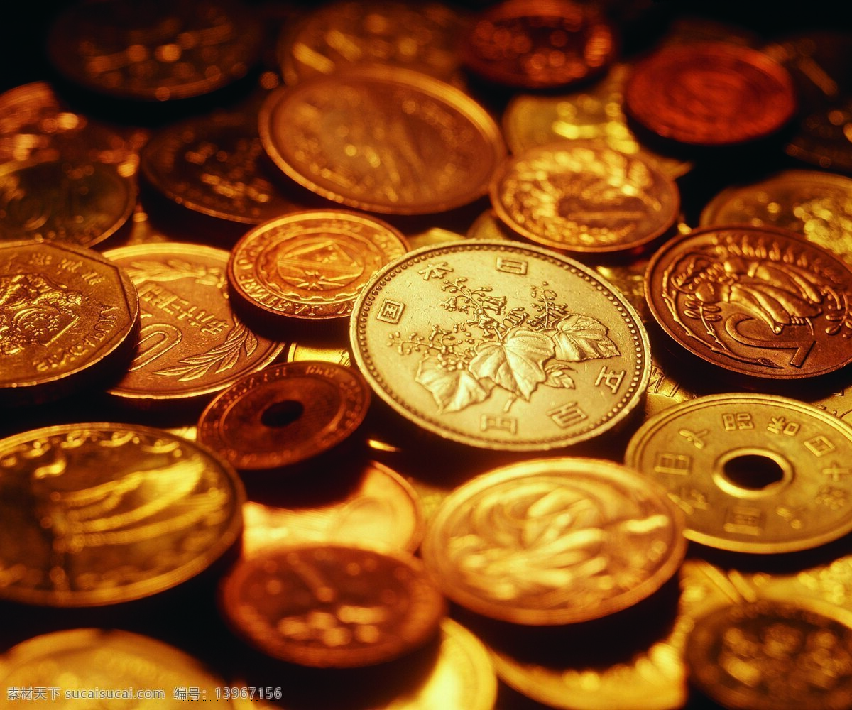 美分 货币 美元 金钱 金黄 金融货币 商务金融