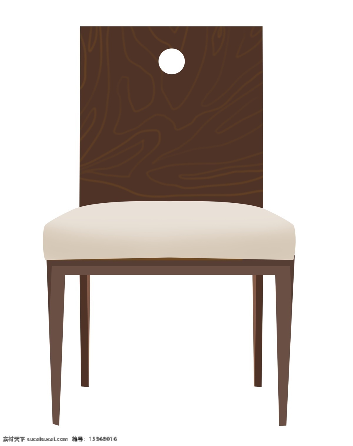 一把 木质 椅子 插画 木质椅子 木椅子 木头 实木椅子 一把椅子 原木色椅子 木质椅子插图