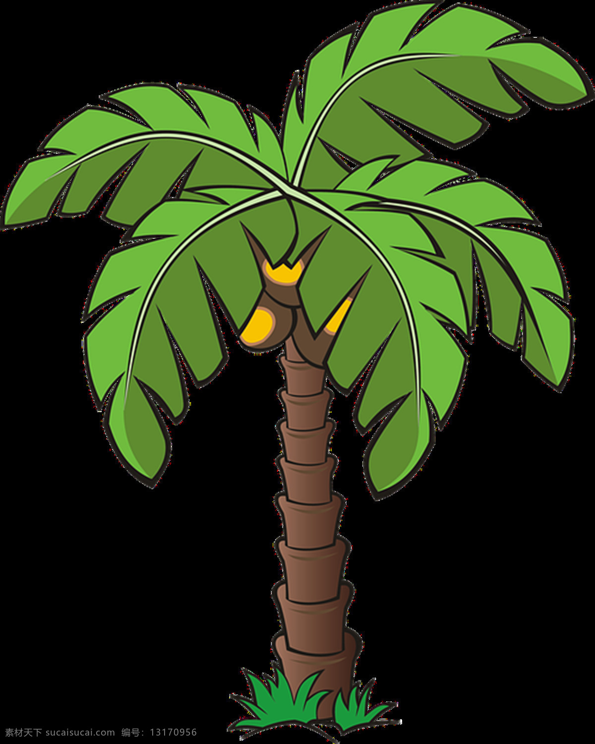 椰子树图片 棕榈树 椰树 椰子树 棕树 png图 透明图 免扣图 透明背景 透明底 抠图 生物世界 树木树叶